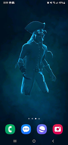 Android application Skeleton Pirate Live Wallpaper screenshort