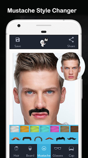 Men Hair Style - Hair Editor Screen 3
