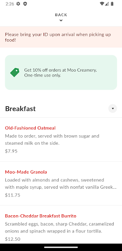 Moo Creamery Screen 3