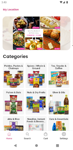Android application Spice Junction : Grocery screenshort