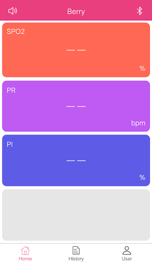 Android application OxiCare screenshort