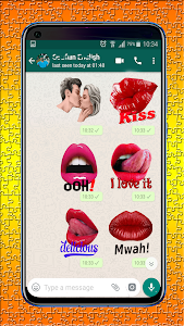 Lips, Kiss and Love Stickers Unknown