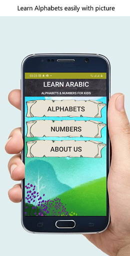 Android application Learn Arabic screenshort