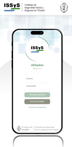 Android application Afiliados ISSyS screenshort