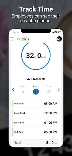 Illuminate Time Tracker Screen 2