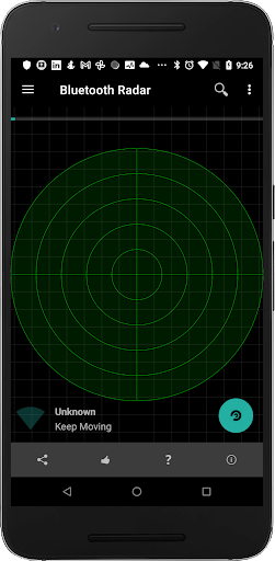 Android application Bluetooth Radar Trial screenshort