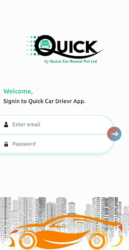 Android application Quick Car Driver Partners App screenshort