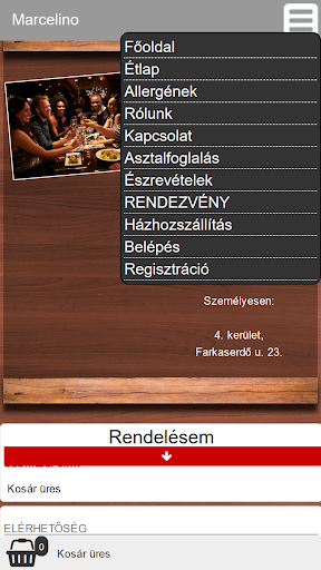 Marcelino Pizzéria és Étterem Screen 2