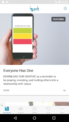 Android application Beach Church Jax screenshort