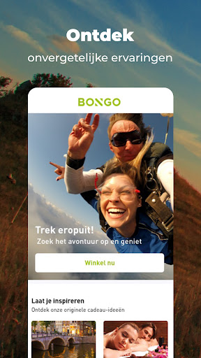 Android application Bongo: Reserveer je cadeaubon screenshort