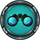 Binoculars with Zoom & Flash icon