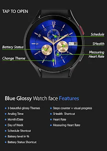Blue Glossy Watch
