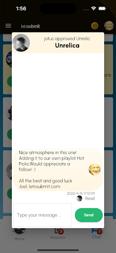letssubmit Screen 2