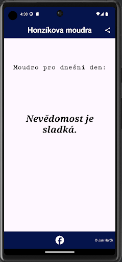 Android application Honzíkova moudra screenshort