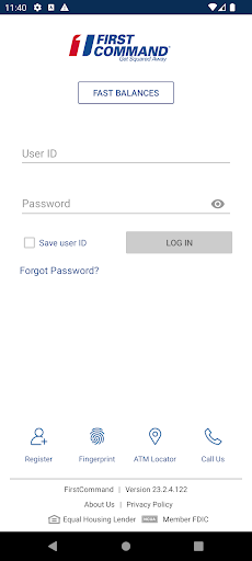 Android application First Command MobileCommand™ screenshort