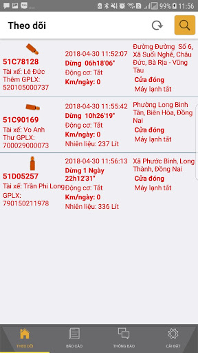 Định vị trực tuyến ONITS Screen 2
