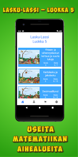 Opi matematiikkaa - luokka 5 Screenshot 1 - AppWisp.com
