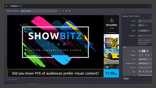 Android application ShowBitz screenshort