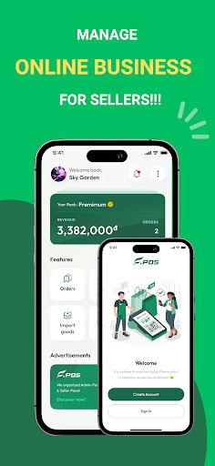 Android application POS, Sales - Sellers screenshort