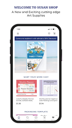 Android application SUSAN SHOP screenshort