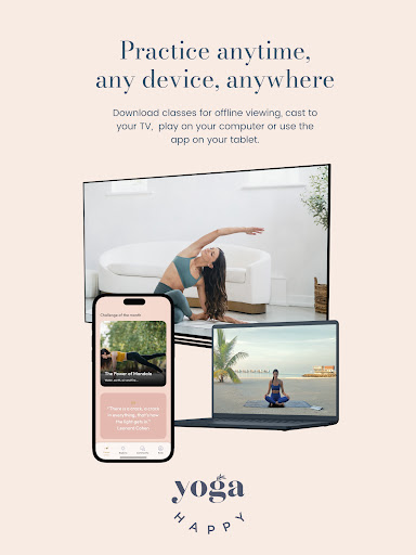 Screenshot of Yoga Happy with Hannah Barrett