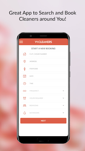 Android application V1 Cleaners screenshort