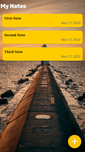 Android application Spark Notes screenshort