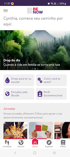 Android application BeNow screenshort