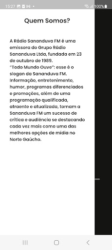 Rádio Sananduva 97.7 FM Screen 2