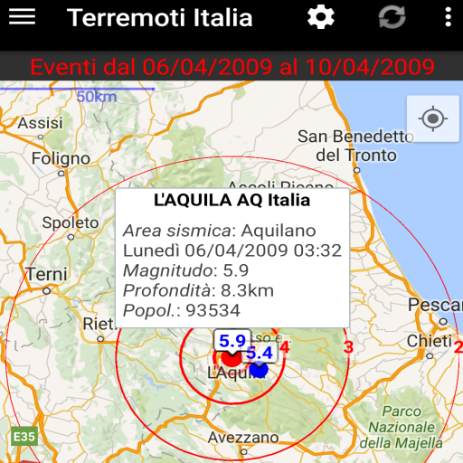 Terremoti Italia 4.3.42 Icon