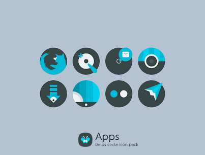 Timus Circle Dark Icon Pack APK [PAID] Download for Android 1