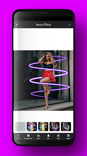 Android application Neon & Drip Photo Editor screenshort