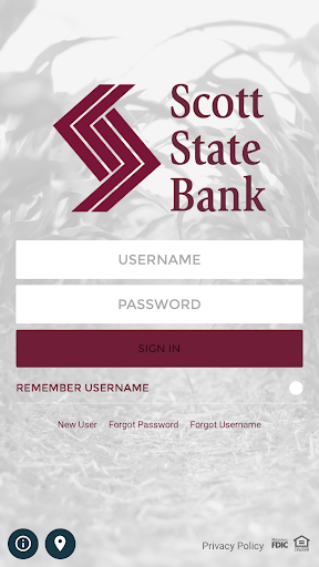 Android application Scott State Bank screenshort