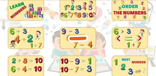 Android application Learn math for kids screenshort