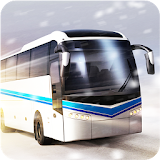 Modern Bus Station Tourist Offroad Uphill Drive 3D icon