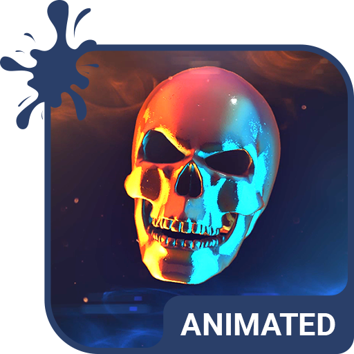 Skull Animated Keyboard + Live Wallpaper