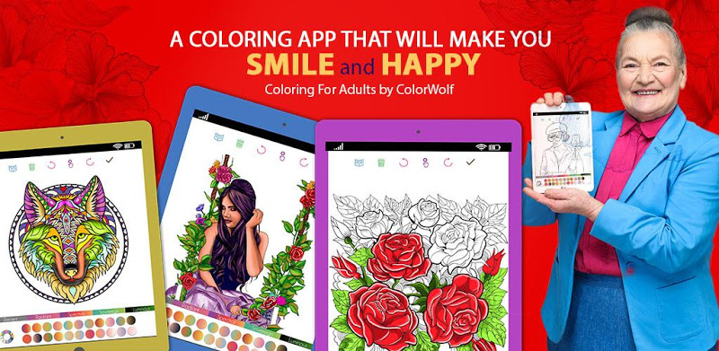 Adult Coloring Book Free 2020 👩 🎨 by ColorWolf