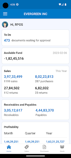 Android application Rigo ERP screenshort
