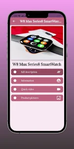 W8 Max Series8 SmartWatch help