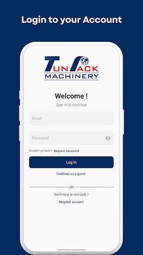 Android application TunPack Machinery Support screenshort