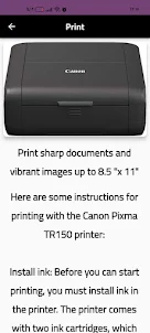 Canon Pixma TR150 guide