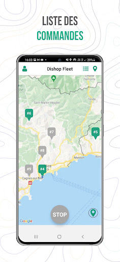 Android application Dishop Fleet screenshort