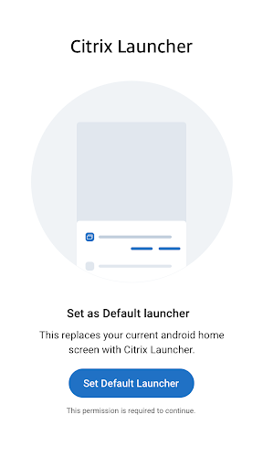 Android application Citrix Launcher screenshort