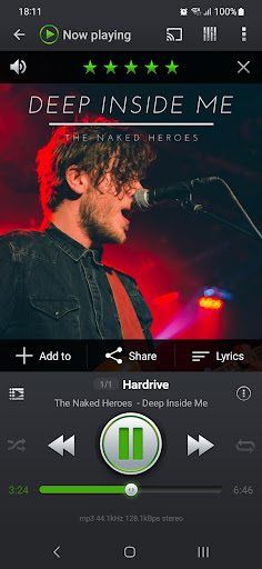 Screenshot of PlayerPro Music Player