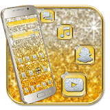 Gold Glitter Diamond Silver Theme icon
