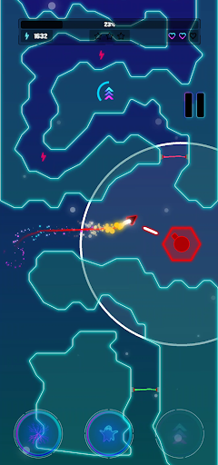 Android application Photon Trail: Star Chase screenshort