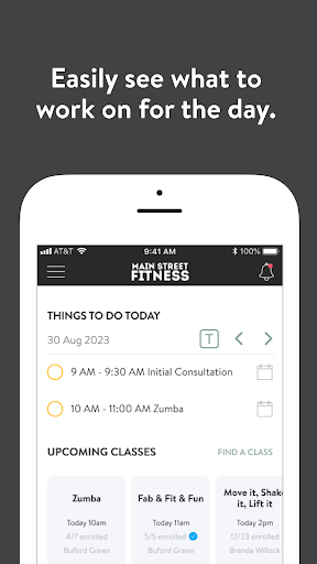 Main Street Fitness Screen 2