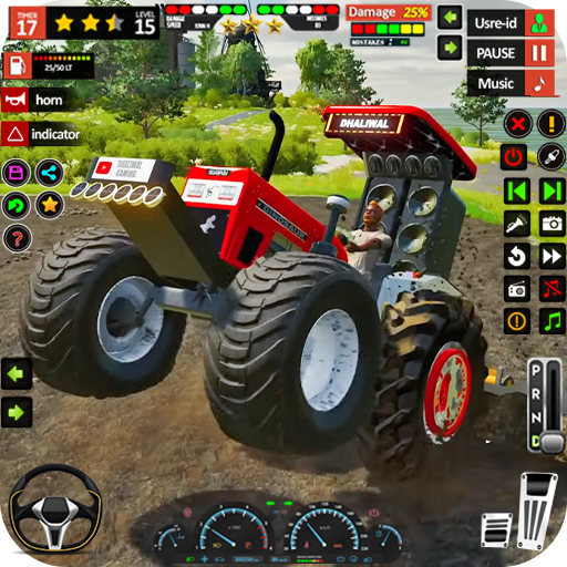 US Tractor Farming Games 3d logo