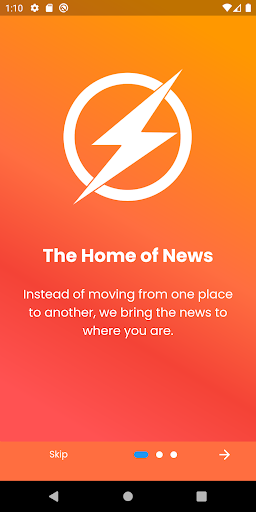 Android application Flash screenshort