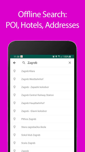 Zagreb Offline Map and Travel Screen 3